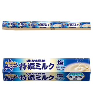 UHA 味覺糖 特濃牛奶條糖 鹽味, 37g, 8條