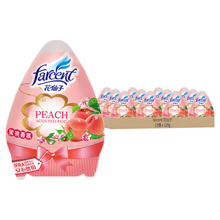 farcent 花仙子 好心情香氛蛋, 120g, 12個, 蜜桃香
