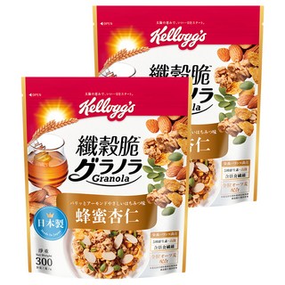Kellogg's 家樂氏 纖穀脆 蜂蜜杏仁, 2包, 300g