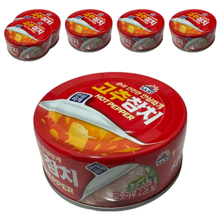 SAJO 鰹魚罐辣味 紅色, 100g, 6罐