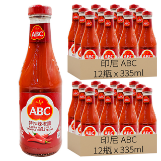 ABC 特辣辣椒醬, 335ml, 24瓶
