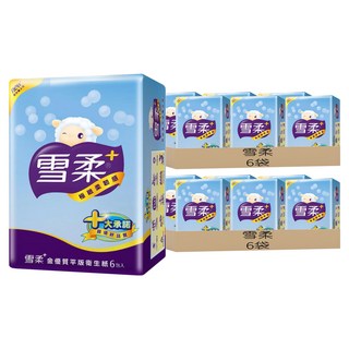雪柔 金優質平版衛生紙, 6包, 12袋