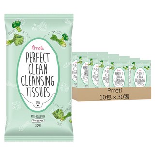 Prreti 綠意植萃卸妝濕巾 120g, 30張, 10包