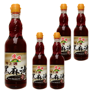 源順 特上選黑麻油 低溫製法 環保無污染, 570ml, 5瓶