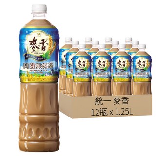 統一 麥香 阿薩姆奶茶, 1.25L, 12瓶