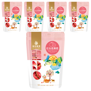 每日優果 紅心芭樂乾 185g, 富含茄紅素，精選台灣紅心芭樂, 5包