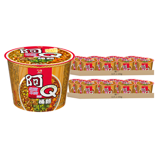 統一 阿Q桶麵 紅椒牛肉風味 101g, 24入