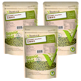 Vilson 米森有機 100%有機綠豆, 450g, 3包