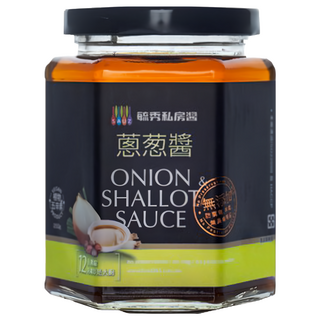 毓秀私房醬 蔥葱醬 五辛素, 正宗台式調味醬 12倍濃縮, 250g, 1罐