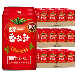 統一 蕃茄汁, 340ml, 72罐