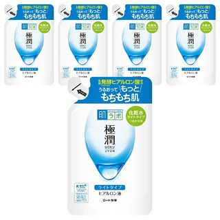 HADALABO 肌研 極潤保濕化妝水 清爽型 補充包 170ml, 5包