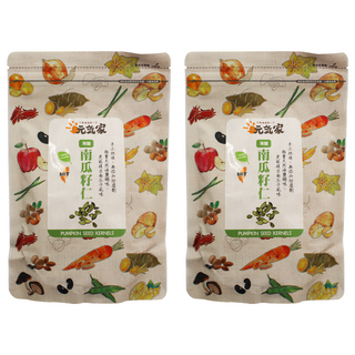 元氣家 烘焙薄鹽南瓜子 200g 台灣製造, 2包