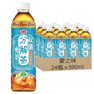 愛之味 分解茶 双纖麥茶, 590ml, 24瓶