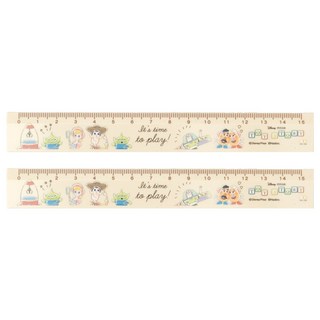 玩具總動員棕 返校日玩具總動員定規尺 15cm, 棕色, 2個