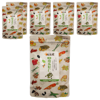 元氣家 烘焙薄鹽南瓜子 200g 台灣製造, 6包