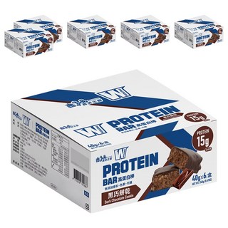 義美生醫 W PROTEIN BAR高蛋白棒 黑巧餅乾, 6個, 240g