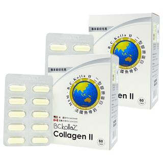 護關鍵 二型膠原蛋白 膠囊, 60顆, 600mg, 2盒
