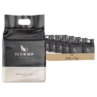 Hi 豆腐貓砂, 2kg, 10包, 綠茶
