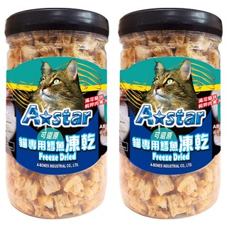 A star 犬貓用 星鮮食凍乾 鱈魚塊, 70g, 2罐