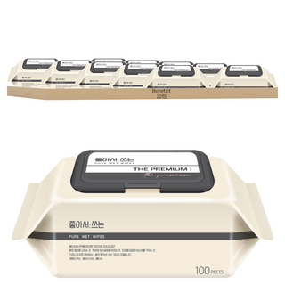 Benetzit The Premium 嬰兒濕紙巾 掀蓋型, 100張, 10包