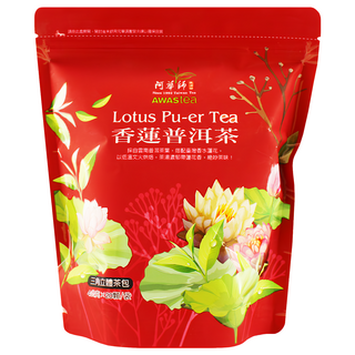 AWAStea 阿華師 香蓮普洱茶 三角立體茶包 80公克, 4g, 20包, 1袋