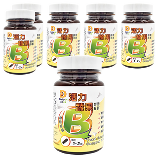 Daily.H 天天水漾 活力蔬果酵母B群, 6瓶, 30顆, 補充每日所需B群，維持消化道機能