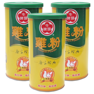 牛頭牌 鮮雞粉罐，原味經典，新口味新包裝, 1kg, 3罐