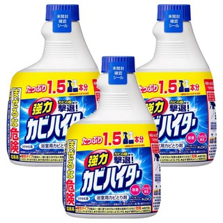 Kao 花王 Haiter 浴室用除霉噴霧 補充裝 1.5倍容量, 600ml, 3瓶