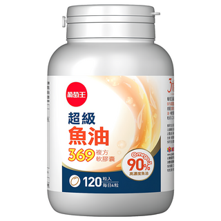 葡萄王 超級魚油369複方軟膠囊, 120顆, 500mg, 1罐
