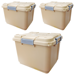 KEYWAY 聯府 SUV 多功能滑輪整理箱 TK-603, 卡其色, 3個