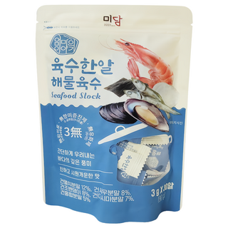MAMSSTORY 韓國片裝高湯塊 海鮮風味, 獨立包裝, 簡單料理, 香濃高湯, 火鍋湯底, 關東煮鍋底, 90g, 1袋