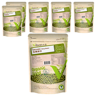 Vilson 米森有機 100%有機綠豆, 450g, 6包