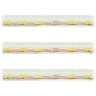 sun-star 小熊維尼直尺 15cm, 維尼與跳跳虎, 3支