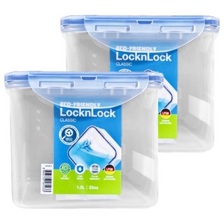 LocknLock 樂扣樂扣 PP微波保鮮盒 1L, 1個, 2個