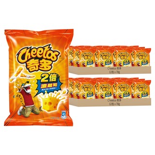 Cheetos 奇多 2倍濃起司口味玉米棒, 78g x 12包, 24包