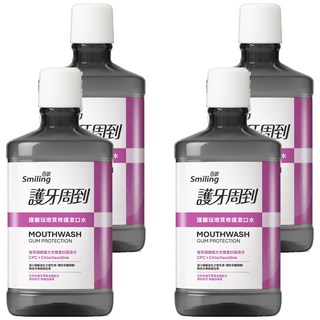 Smiling 百齡 護牙周到漱口水 琺瑯質修護, 750ml, 4瓶
