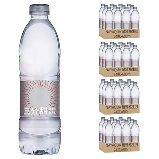 NAYAQUA 耐雅格生技 三分甜 PH7.5 微鹼性離子水, 600ml, 96瓶