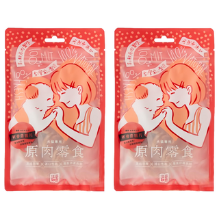 汪事如意 嚼嚼原肉片 軟骨雞圓片, 嚴選新鮮雞肉與雞軟骨 富含軟骨素 幫助骨骼發展 犬貓適用, 50g, 2包