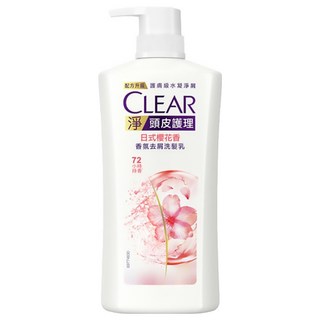 CLEAR 淨 頭皮護理 香氛去屑洗髮乳，日式櫻花香，72小時持香, 750g, 1瓶