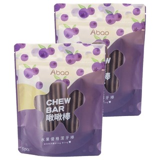 Abao 阿寶 水果優格啾啾棒 5個, 藍莓, 2包