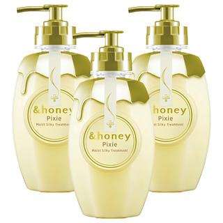 &honey pixie 蜂蜜飄逸柔潤潤髮乳2.0, 3瓶, 440ml, 蜂蜜精華深層滋養髮絲