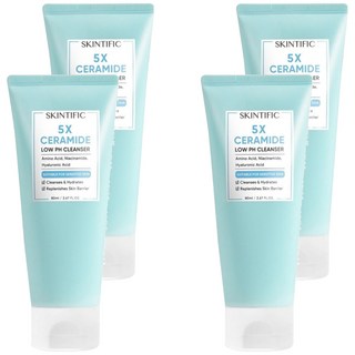 SKINTIFIC 5X 神經醯胺洗面乳, 80ml, 4條