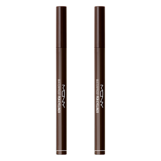 MACQUEEN NEWYORK 防水眼線液筆 極度抗油 不暈染 不掉妝, Deep Brown, 2支