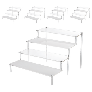 壓克力展示架 30cm 4層, 透明色, 5個