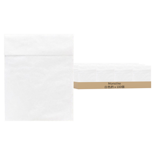 Monolike 空白半透明信封 M, 100個, 白色的