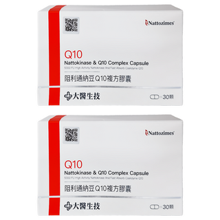 大醫生技 阻利通納豆Q10膠囊, 30顆, 2盒
