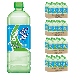 舒跑運動飲料, 無添加果糖, 低納零脂肪, 維他命C, 975ml, 48瓶