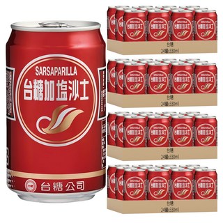 台糖 加鹽沙士, 清涼解渴, 泡沫細膩持久, 330毫升x24罐, 330ml, 96罐