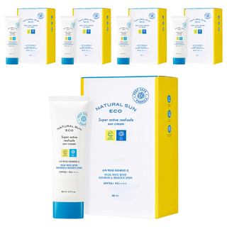 THE FACE SHOP 菲詩小舖 台灣公司貨 豔陽女神海洋友善防曬霜 SPF50+ PA+++, 80ml, 5條