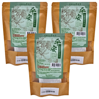 CHILL 愛吃 平安芙蓉艾草沐浴包 5g 10包, 50g, 3袋